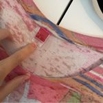 Sundance  Before Again Floral Burnout Waffle Knit Thermal Top Tunic Large Photo 6