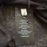 Sandro  Paris black semi-sheer open back top size 2 NWT Photo 6