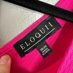 Eloquii NWOT Ribbed Long Sleeve Pink Top Open Back Stretchy Plus Size 18 / 20 Photo 3