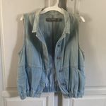 ZARA Vintage  Short scrunched Denim Vest Photo 9