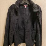 Lilly Pulitzer Black Maddie Fleece Zip Front Jacket Size Small Photo 4