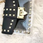 Boutique | Betty Shoulder Bag Clear Black Gold Tone Studded Chain Strap Stud Photo 2