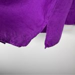 Ralph Lauren Lauren  Women’s size PL  Large Purple Roll Tab Sleeve 100% Linen Top Photo 7