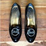 Coach  | US 9.5 B | HANAH Gold Lined Black Patent Leather Pump 3-inch Heel A3848 Photo 6