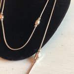 Sterling Silver Long Barrel Disco Ball Beaded Chain Necklace Photo 11