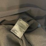 Halston Heritage  Black V-Neck Mini Dress Swing Long Bell Sleeves Size 4 NEW tags Photo 4