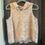 Haute Monde Women’s Lace Sleeveless Top - Size L | Elegant & Feminine Style Photo 2