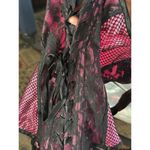 Frederick's of Hollywood Pink Black Corset Bustier Lingerie Lace Boned 34 Photo 6