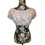 Romwe Floral Tie Closure Crop Top Ruffles Sexy Summer Photo 1