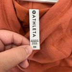 Athleta  Purana Wrap Sweatshirt 3XL NWT $89‎ Orange Cris Cross Hood Knit Photo 6
