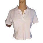 Outdoor Voices  White Preppy Crop Active Gym Sporty Logo Polo Medium Photo 8