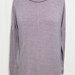 Rachel Zoe Women's Cowl Neck Long Sleeve Sweater Heathered Purple Size Medium Photo 0