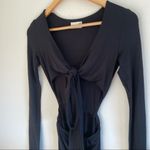 Aritzia Wilfred Free‎ Black Cutout NICOLAY Jersey Knit Dress Size XXS Photo 3