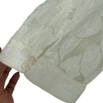 Gap NWT  Womens Sheer Floral Lace Short Sleeve Blouse Top Ivory Sz Large Femini e Photo 9