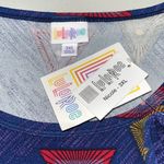 LuLaRoe NWT 3XL Geometric Triangle Print Elbow Sleeve Nicole Fit & Flare Dress Photo 5