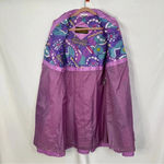 Vintage 80s Raingear Long Trench Coat Raincoat Pink Retro Womens Medium‎ Korea Photo 9