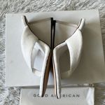 Good American NEW Women’s Cinderella wedge Sandals in white size 7 Photo 6