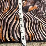 VTG GIOTAMI Superior Scarf Zebra Print Square Neck Scarf Funky Retro Black Photo 5