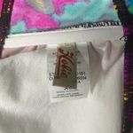 Hobie  Padded Halter Beaded Watercolor Tie Back Bikini Swim Top XL Black Pink Photo 3