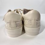 Dolce Vita Harryson Women's‎ 9 Cream Lace Panel Sneakers Casual Shoes Gum Sole Brown Photo 7