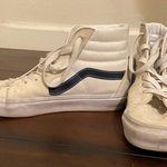 Vans Women's High-Top Sneakers in White and Navy Photo 0