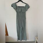 Monteau Monteu jumpsuit, pretty light green neutral color with button top small Photo 7