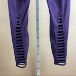 Marika Medium Yoga High Rise Cut Out Leggings Dark Purple Jewel Tone Workout Photo 3
