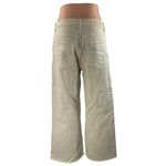 Adriano Goldschmied Beige High Waist Frayed Hem Palazzo Wide Leg Denim Jeans 29 Photo 2