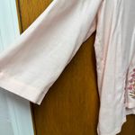 Spartina 449 Everleigh Tunic 3/4 Sleeve Woodblock Floral Embroidery Pink Large L Photo 7