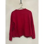 Classic Elements Vintage Red Christmas Sweater Cardigan Santa Photo 6