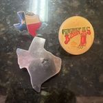 Vintage Texas Lapel Pins Buttons Western Tie Pin Jacket Photo 0