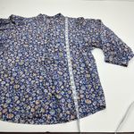 J. McLaughlin Sherry Mini Secret Garden Floral Print Blouse Top Womens Medium Photo 9
