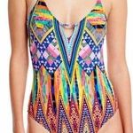 La Blanca  Color Me Happy Plunging One-Piece Swimsuit 30 Photo 0