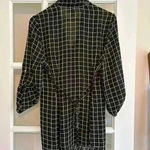 Motherhood Maternity  Sheer Blouse Black/White Size L Photo 2