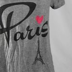 Love j Heathered Grey Paris Eiffel Tower Graphic Tee 2000s-2010s Photo 2
