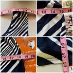 Market & Spruce Womens Sleeveless Striped Blue And White Maxi M Photo 7