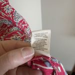 Free People Boho Eyelet Trim Peacock Feather Print Midi Dress Size 2 Cotton Photo 4