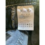 Miss Me  Jeans Women's 29 Mid Rise Skinny Ripped Rhinestone Dark Wash E3827S2R Photo 7