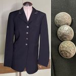 RJ CLASSICS PRESTIGE Frock Show Dressage Equestrian Coat 100% Lightweight Wool 4 Black Photo 1