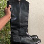 Free The Roses FRYE Black Leather Campus Equestrian Tall Riding Boots Western Cowboy-8.5B Photo 0