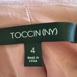 Toccin Amanda Belted Blazer Dress Mini Wrap Dusty Rose Pink size 4 Corpcore Photo 4