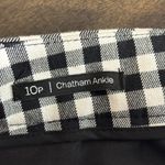 Talbots Women’s Black White Gingham Plaid Chatham Ankle Pant 10 Petite NEW! Photo 6