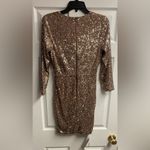 NWT Sadey With Love Italian Brown Sequin Mini Dress Size Small Photo 4