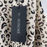 11 Honoré 11 HONORE Tank Blouse Size 14 Plus Size NWT Cropped Curvy Animal Print Halter Photo 5