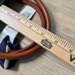 Dooney & Bourke Dooney Bourke Black Tan Yellow Stitch Tote Bag Duck Logo Satchel Tortoiseshell Photo 9