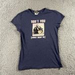 Backlot Universal Breakfast Club T Shirt Women Juniors Medium 7/8‎ Dont Forget Blue Photo 0