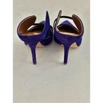 Malone Souliers  Maureen 
Suede Black Leather Slide Pointed
Toe Pump Heels Photo 5