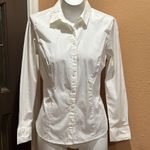 ASOS  white button up collared long sleeve shirt Photo 2