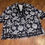 Veranesi Black and White Elegant Blouse 3/4 sleeves top shirt woman’s 4X Photo 2