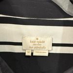 Kate Spade  Black & White Silk Striped Button Down Blouse Top Photo 2